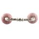 Pink Amarylis Floral Etched Ceramic Cut Bridge Handle Online